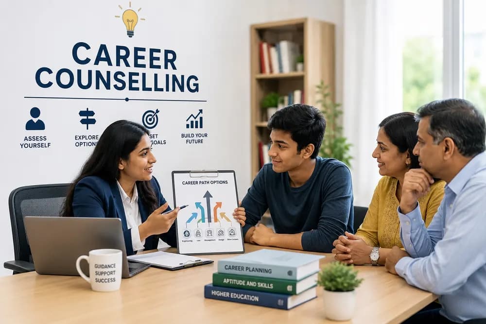 Career counselling session at Kritavidya Academy